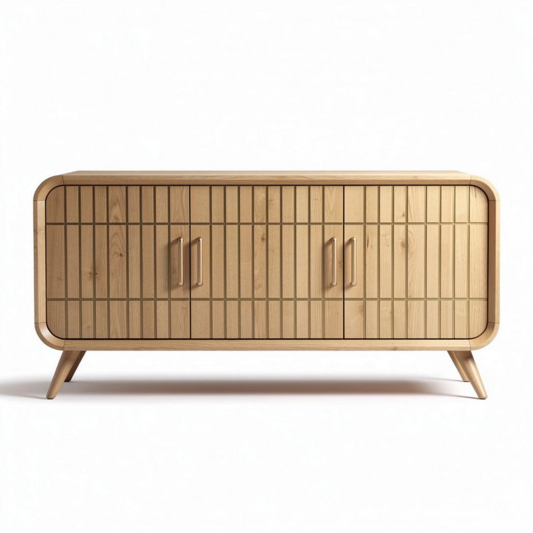 Mobile contenitore in legno di bambù per soggiorno – 150 x 50 x 70 cm