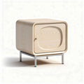 Contenitore in legno di frassino per soggiorno, uso versatile, struttura in legno e metallo, dimensioni 45 x 45 x 40 cm